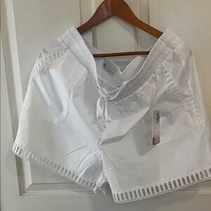 Women's White Athletic Shorts